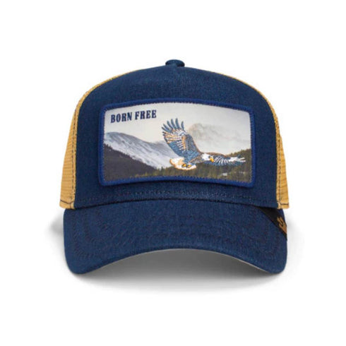 GORRA AZUL BORN FREE GOORIN BROS